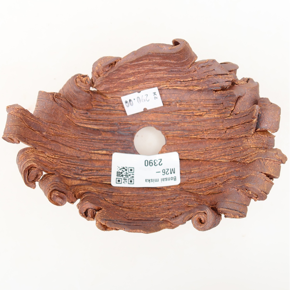 Guscio in ceramica  13,5 x 10,5 x 7 cm, colore marrone