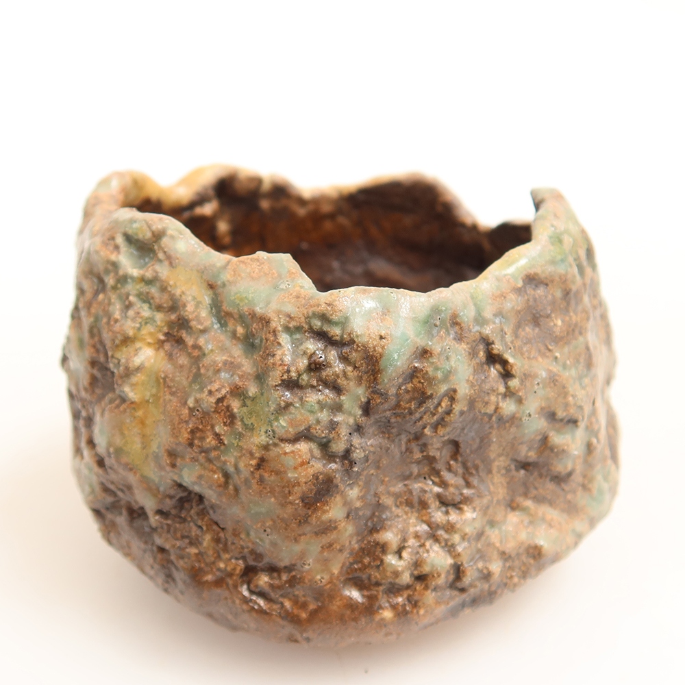 Conchiglia in ceramica  6 x 5,5 x 5,5 cm, colore verde