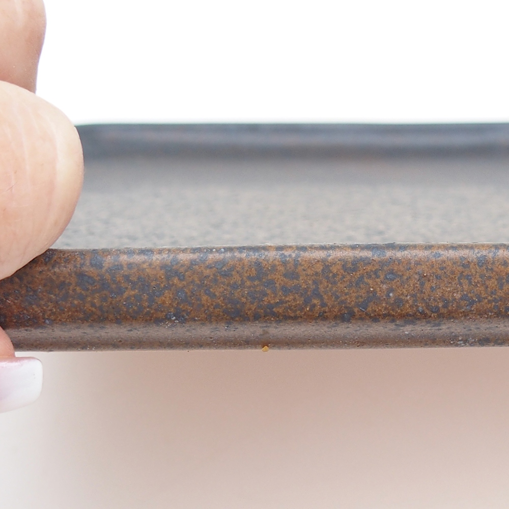 Ciotola in ceramica H07 - 28 x 19 x 1,5 cm - marrone