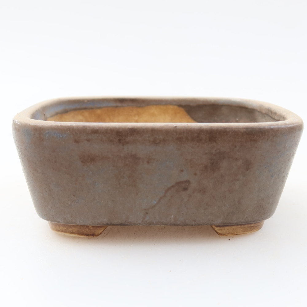Vaso da bonsai in ceramica 10 x 8,5 x 4 cm, colore blu