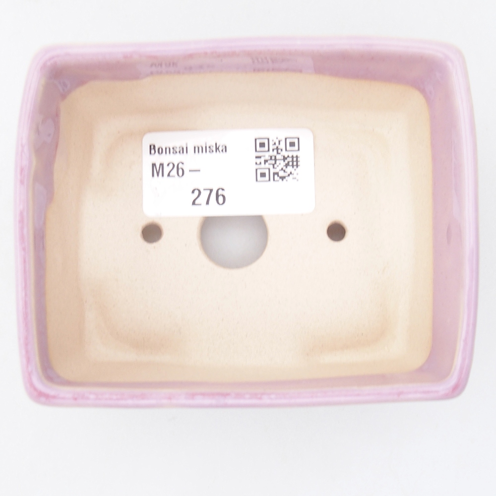 Ciotola per mini bonsai 9 x 7 x 4 cm, rosa