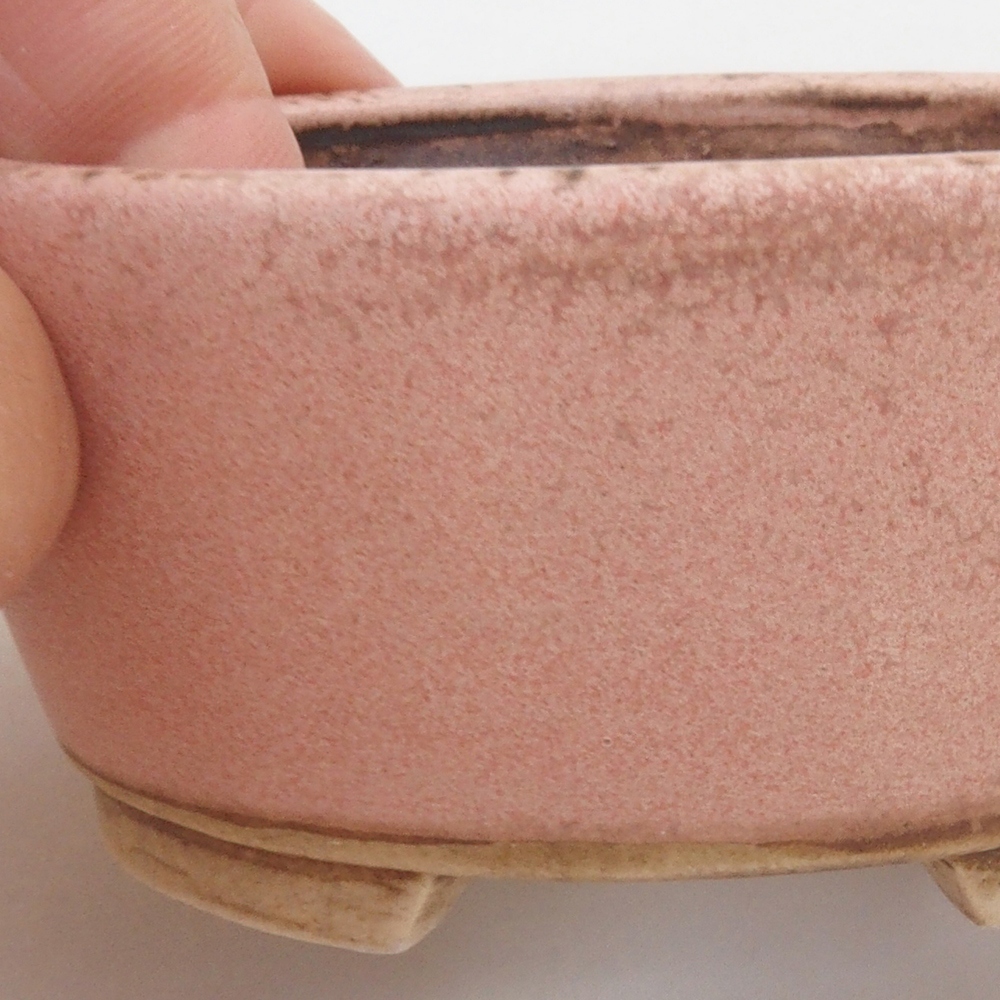 Ciotola per bonsai in ceramica 10 x 8,5 x 4 cm, marrone