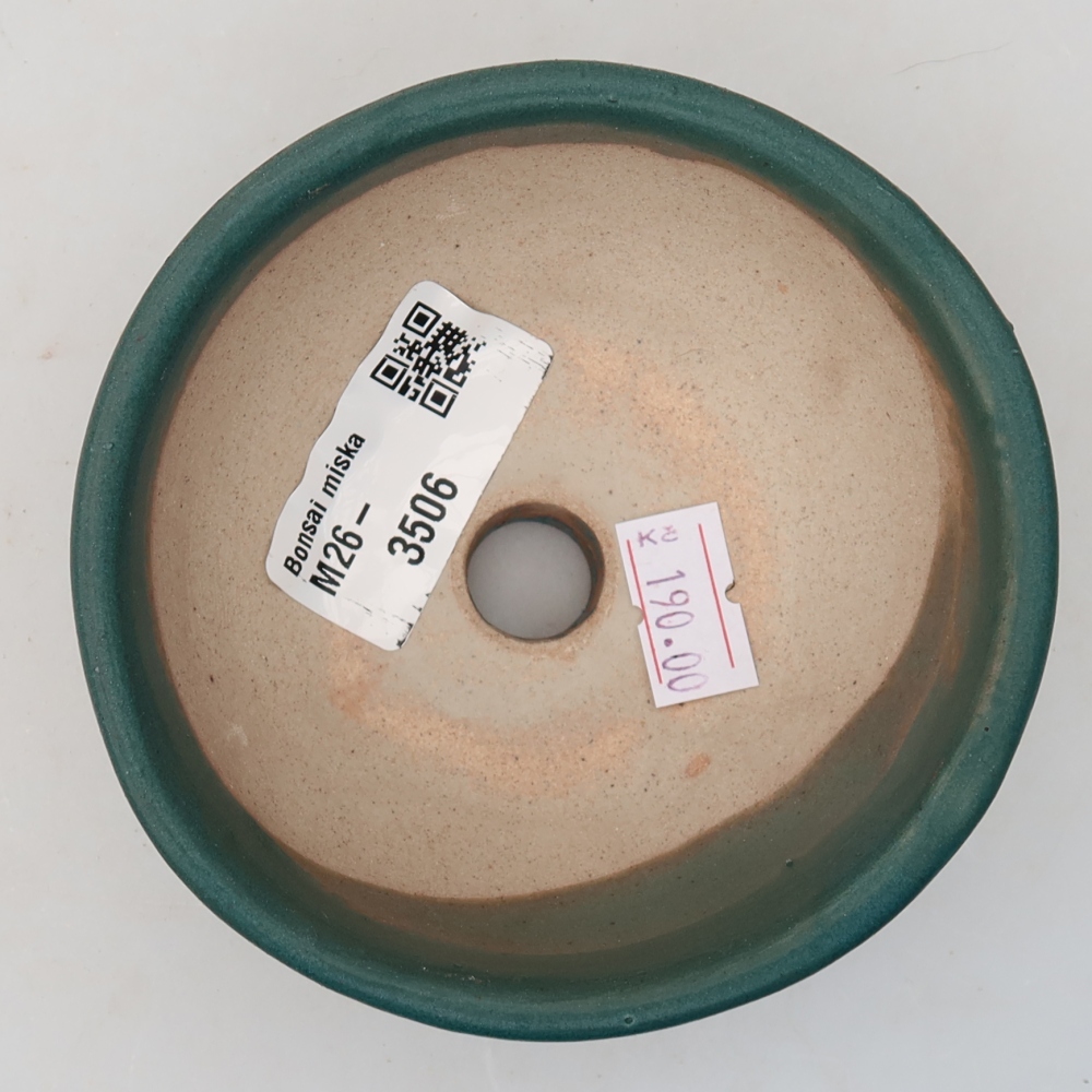 Vaso in ceramica per bonsai 10 x 10 x 5 cm, colore blu