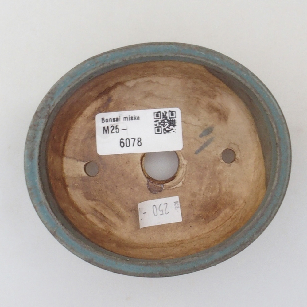 Ciotola per bonsai in ceramica 10 x 8,5 x 4 cm, marrone