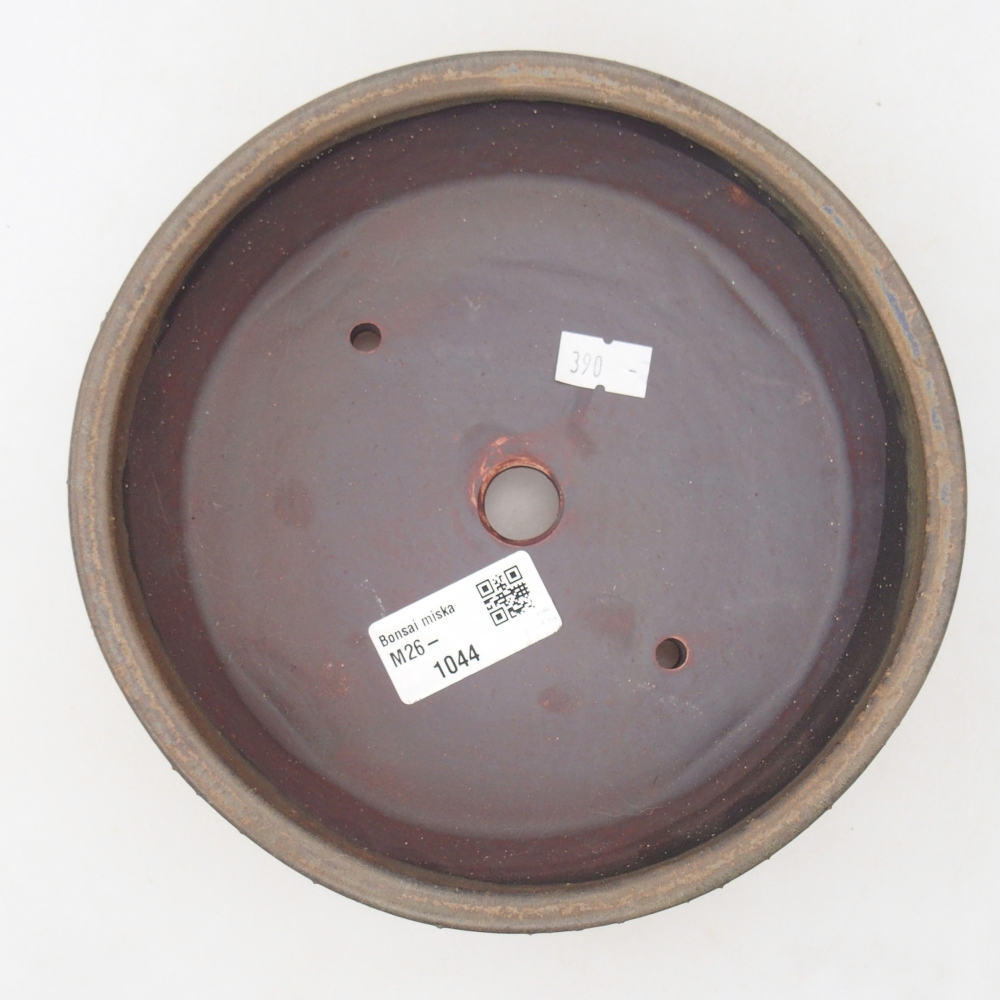 Ciotola per bonsai in ceramica 17,5 x 17,5 x 5 cm, marrone