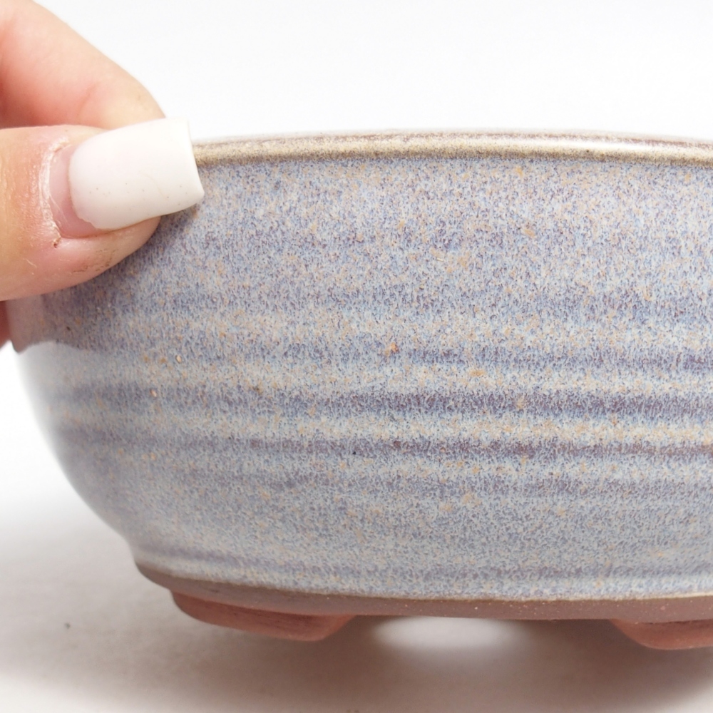 Ciotola per bonsai in ceramica 15 x 15 x 6 cm, colore blu