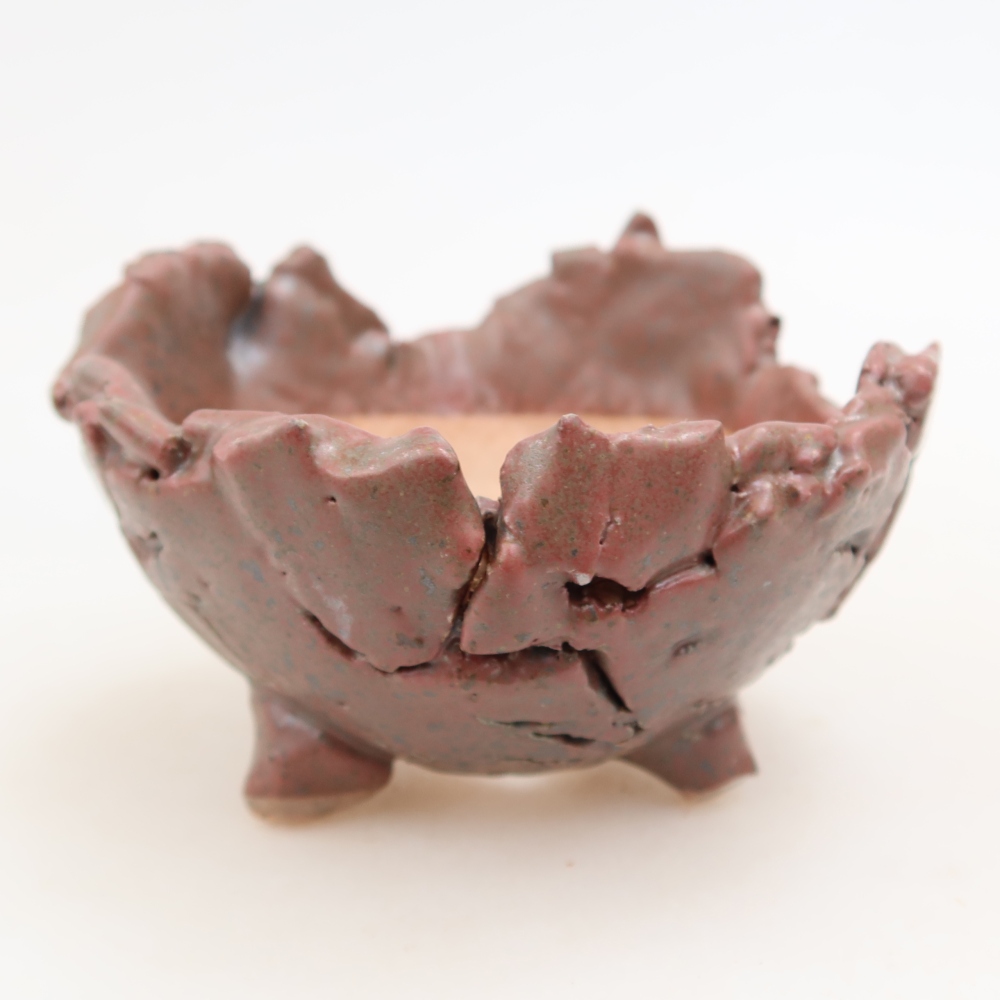 Guscio in ceramica  10,5 x 10,5 x 7 cm, colore rosa