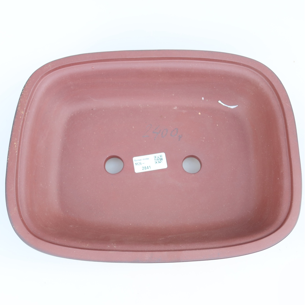 Ciotola in ceramica  32 x 24,5 x 8,5 cm, colore mattone