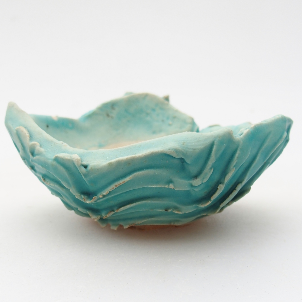 Conchiglia in ceramica 8,5 x 8 x 4 cm , colore blu