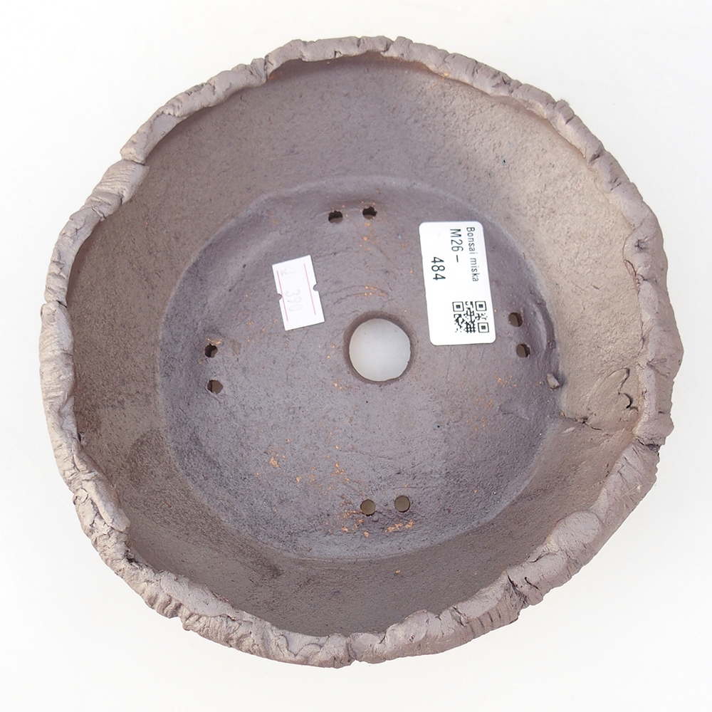 Ciotola bonsai in ceramica 17 x 17 x 5 cm, colore metallo