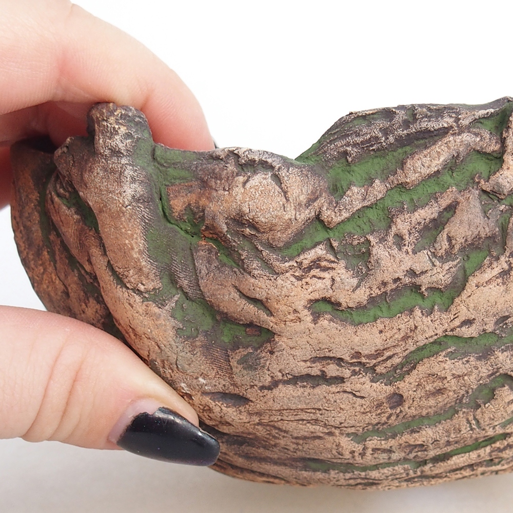 Conchiglia in ceramica 15 x 14 x 7 cm , colore verde