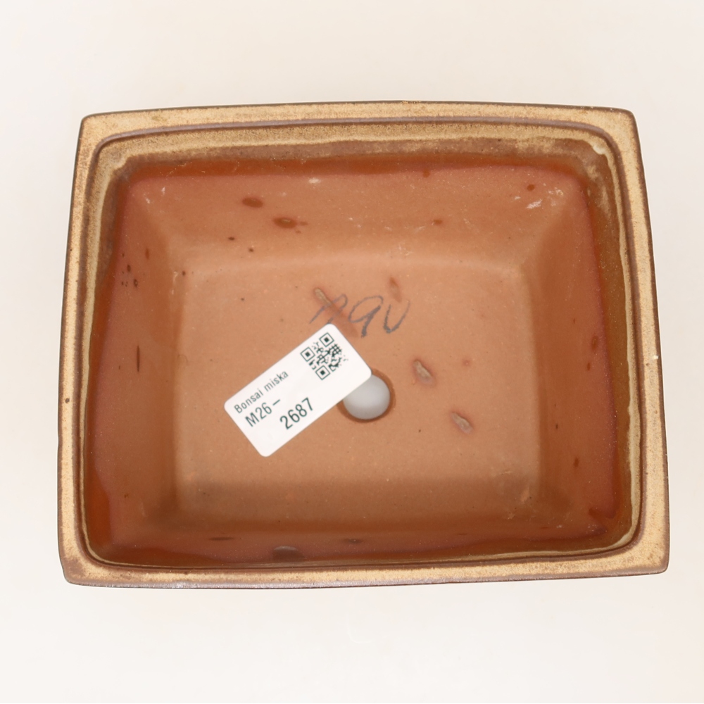 Ciotola in ceramica  14,5 x 12,5 x 7 cm, colore beige