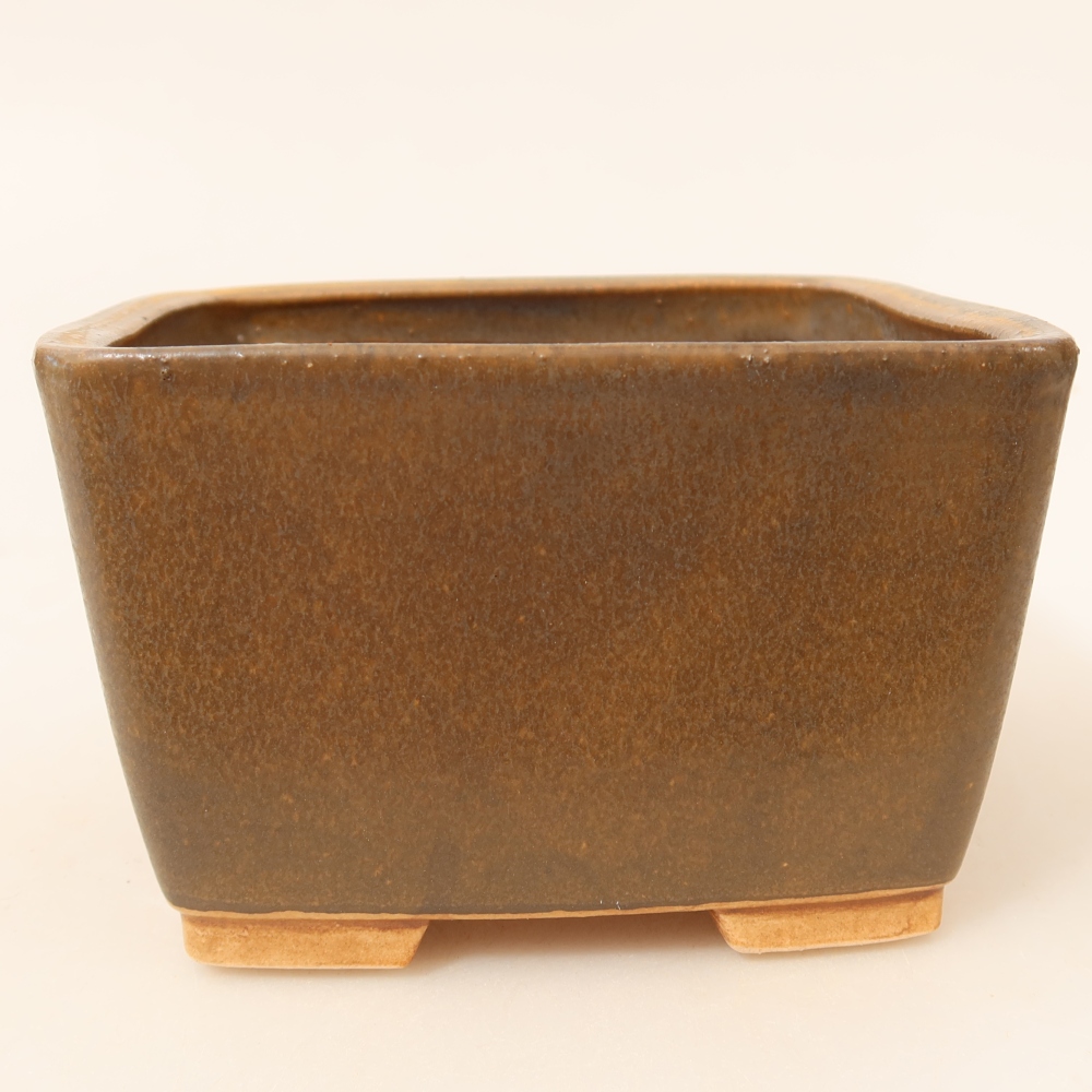 Ciotola bonsai in ceramica 13 x 13 x 8 cm, marrone