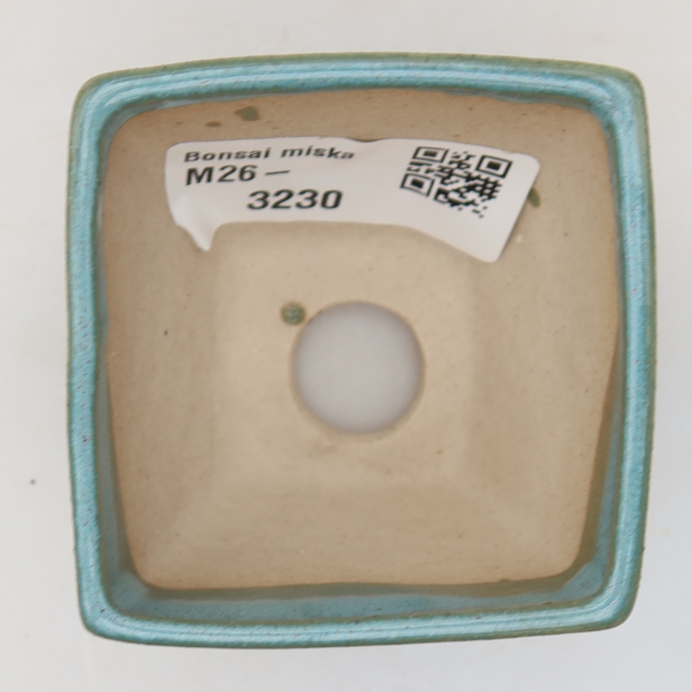 Ciotola bonsai in ceramica 5,5 x 5,5 x 4,5 cm, colore blu