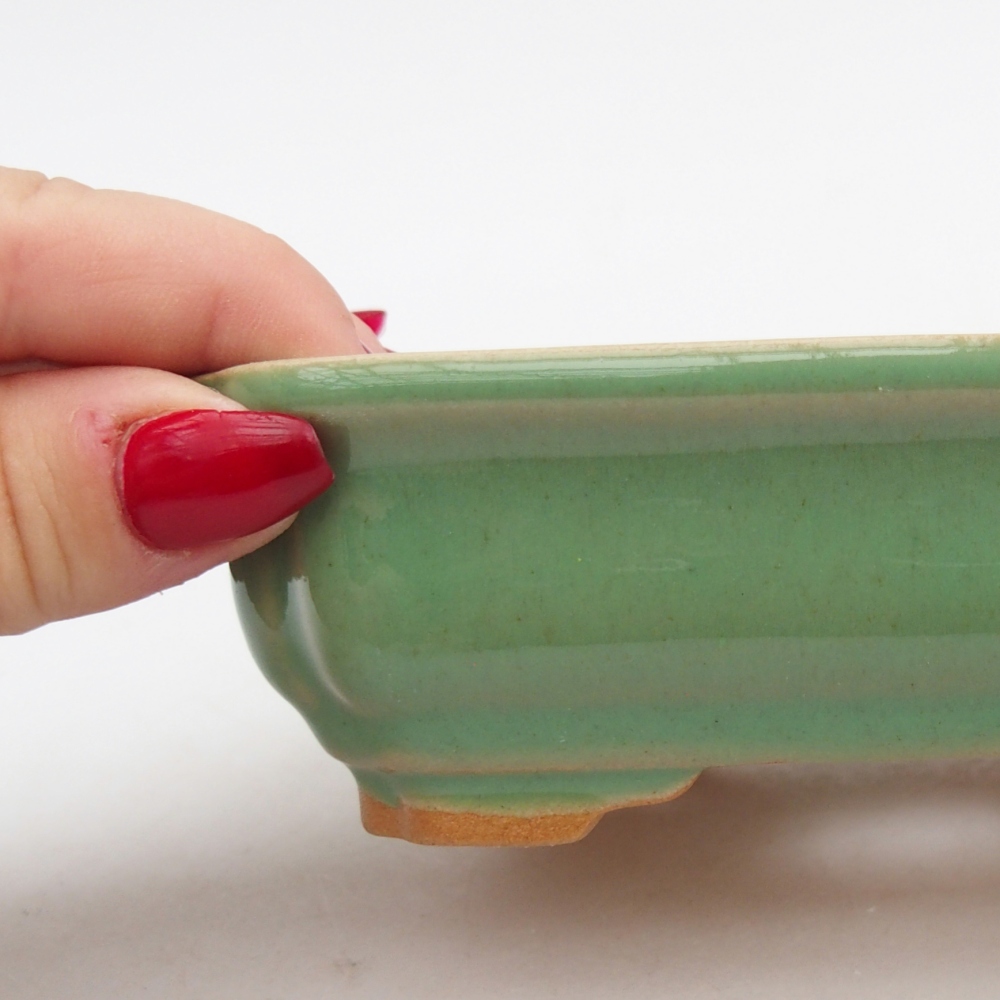 Ciotola bonsai in ceramica 26 x 26 x 8 cm, colore rosso