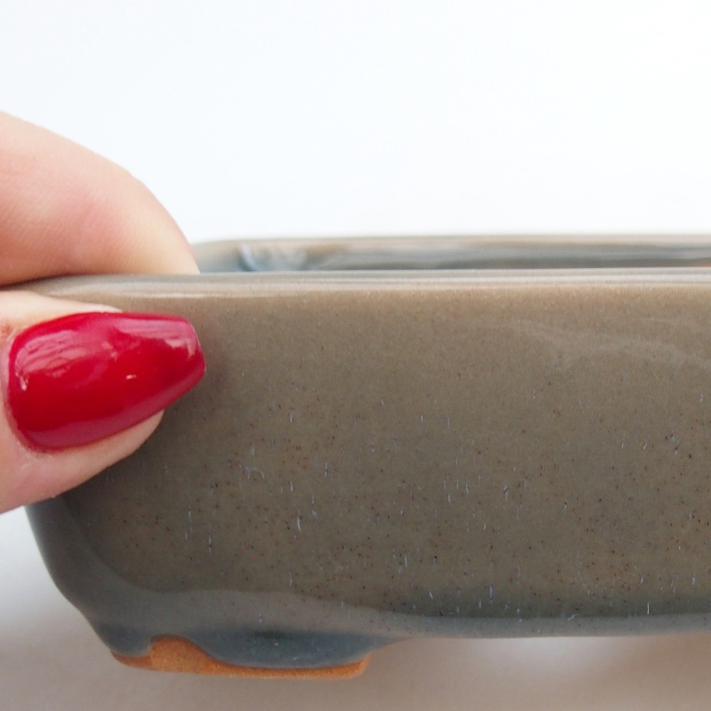 Ciotola bonsai in ceramica 26 x 26 x 8 cm, colore rosso