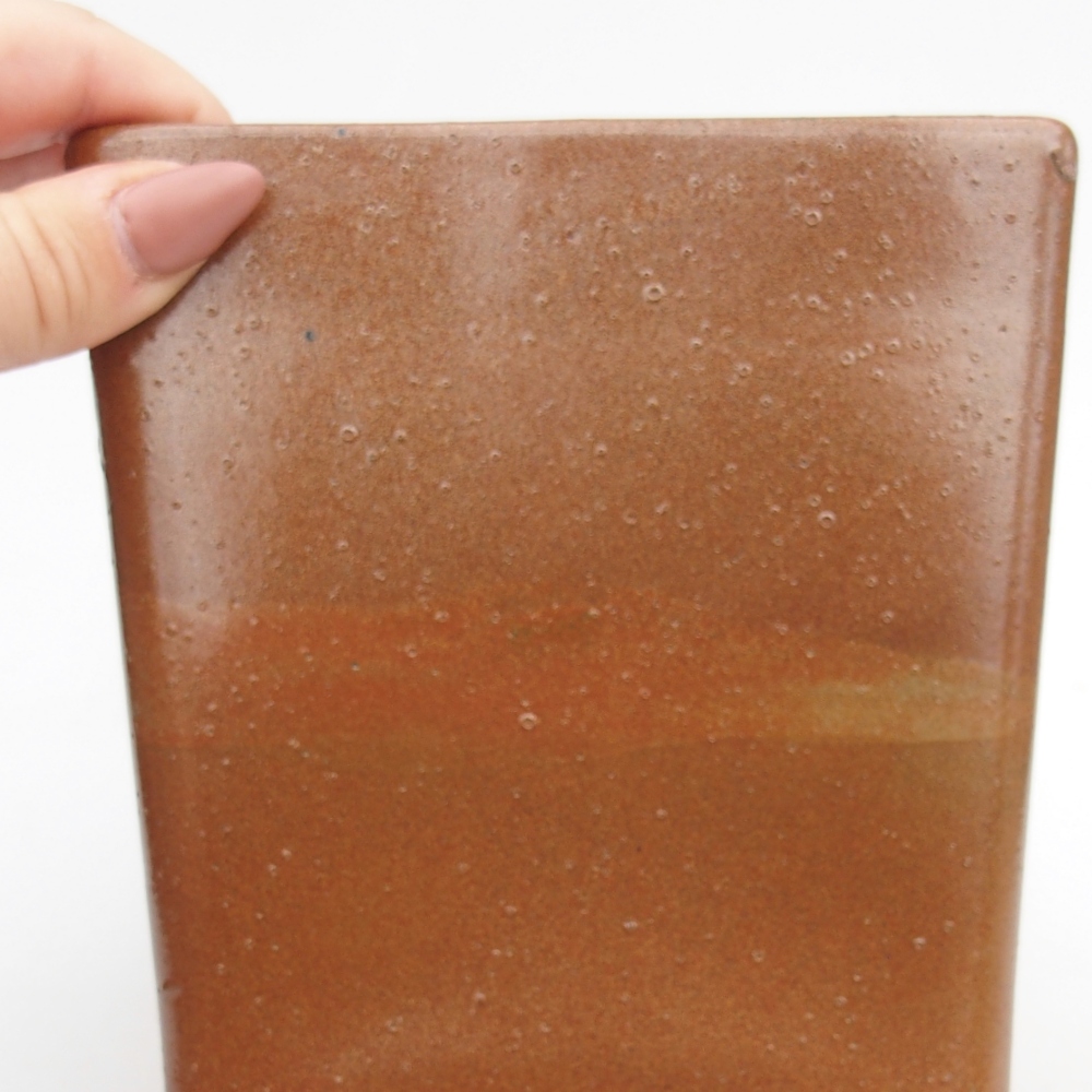 Ciotola bonsai in ceramica 13 x 13 x 13,5 cm, marrone