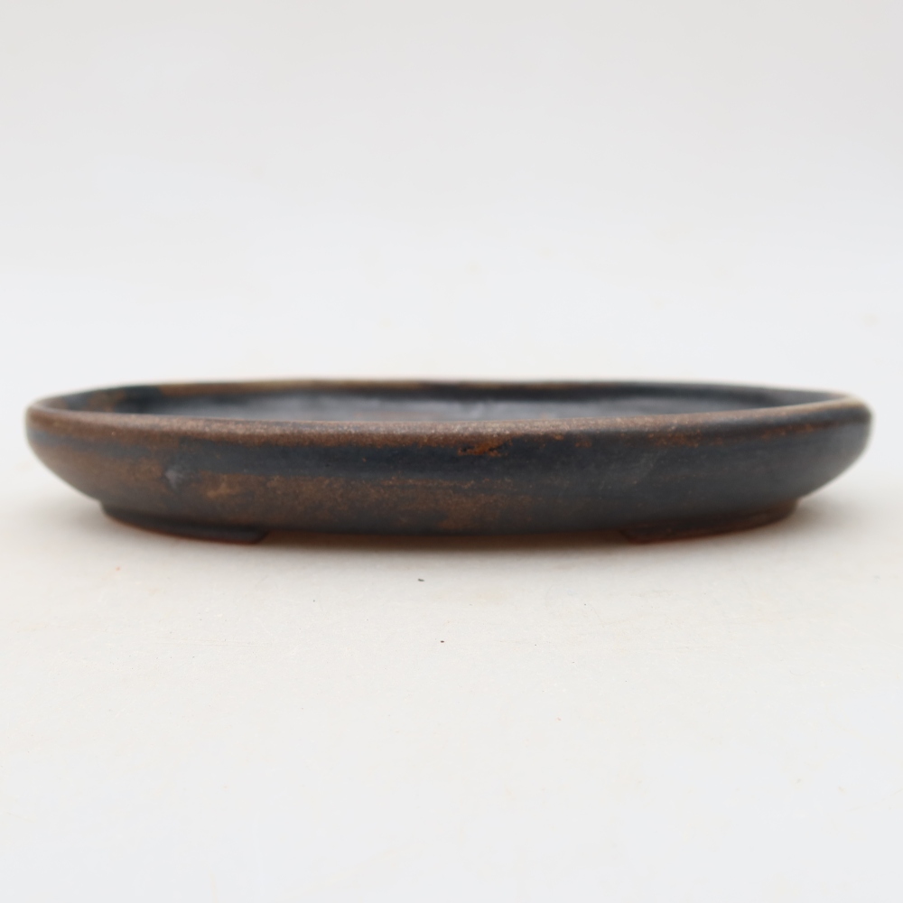 Vaso in ceramica per bonsai 17 x 12 x 2,5 cm, colore marrone
