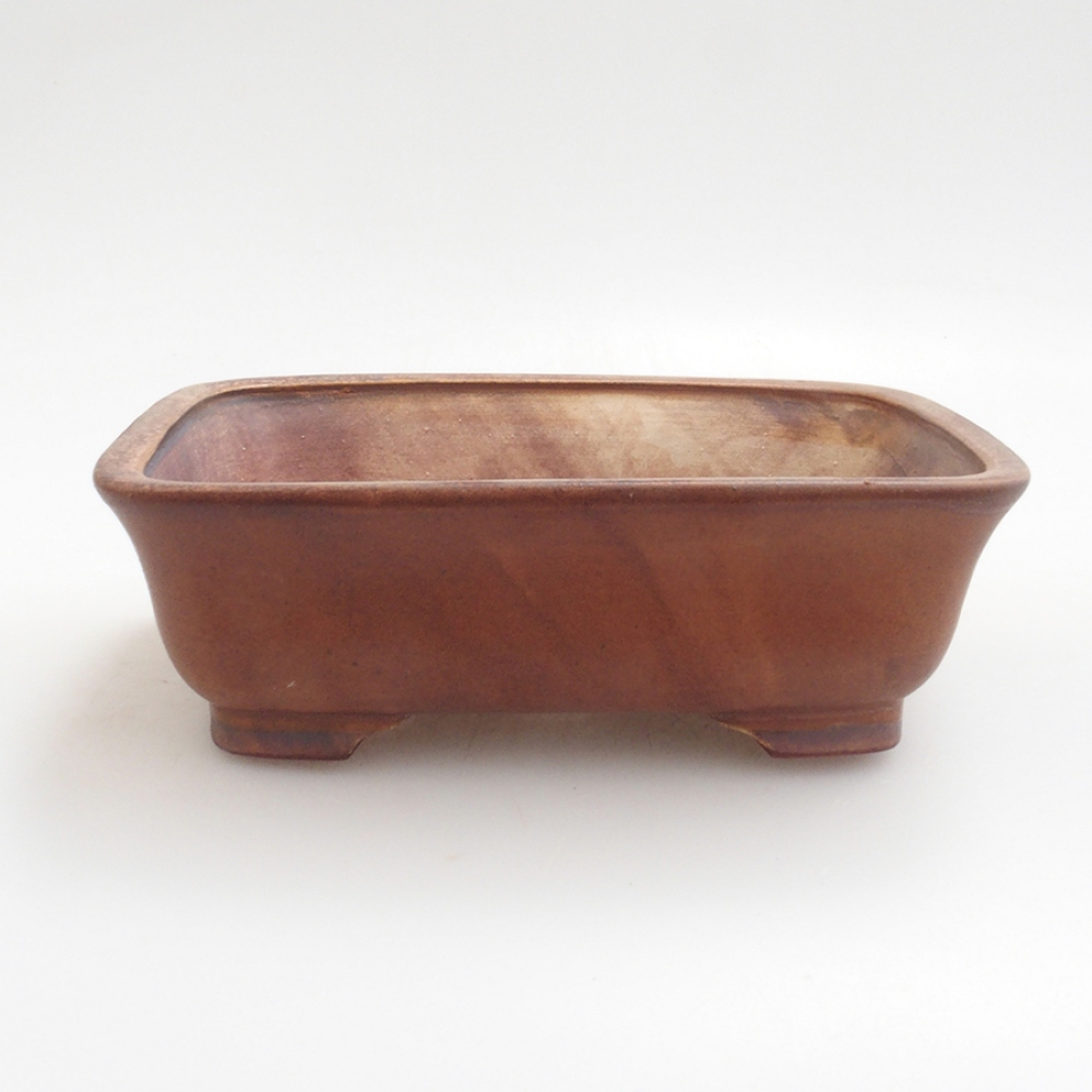 Ciotola per bonsai in ceramica 10 x 8,5 x 4 cm, marrone