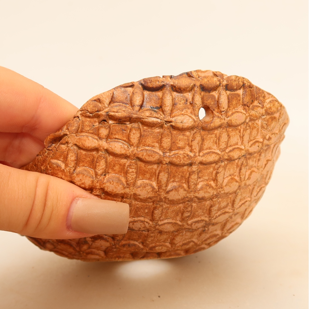 Contenitore in ceramica per Kokedama 12 x 12 x 7 cm, colore rosa