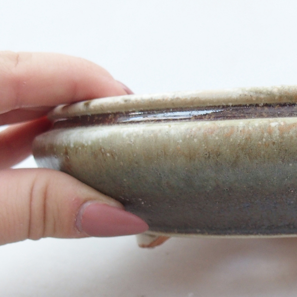 Ciotola bonsai in ceramica 26 x 26 x 8 cm, colore rosso