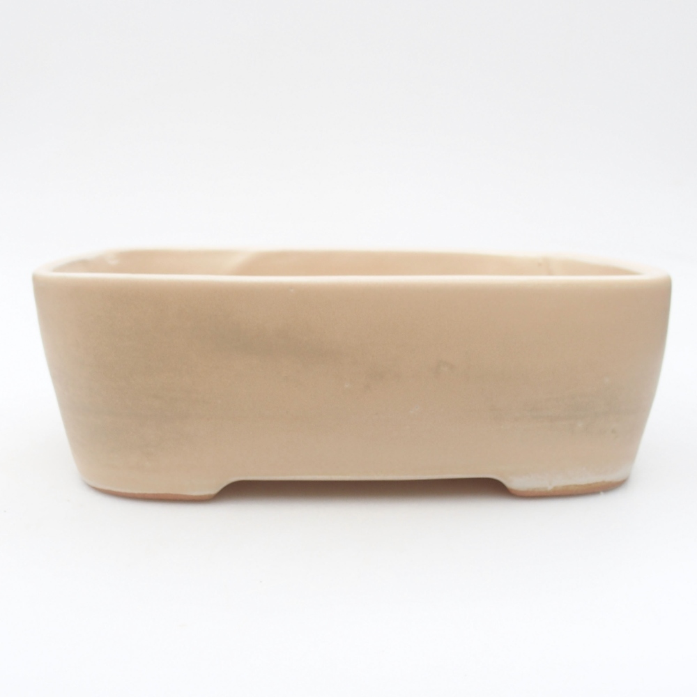 Ciotola bonsai in ceramica 23 x 18 x 7,5 cm, colore beige