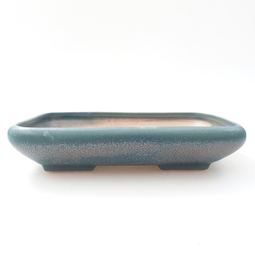 Ciotola bonsai in ceramica 17 x 13,5 x 3,5 cm, colore blu