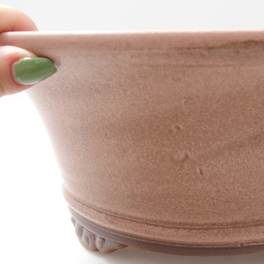 Ciotola bonsai in ceramica 29 x 29 x 12 cm, rosa