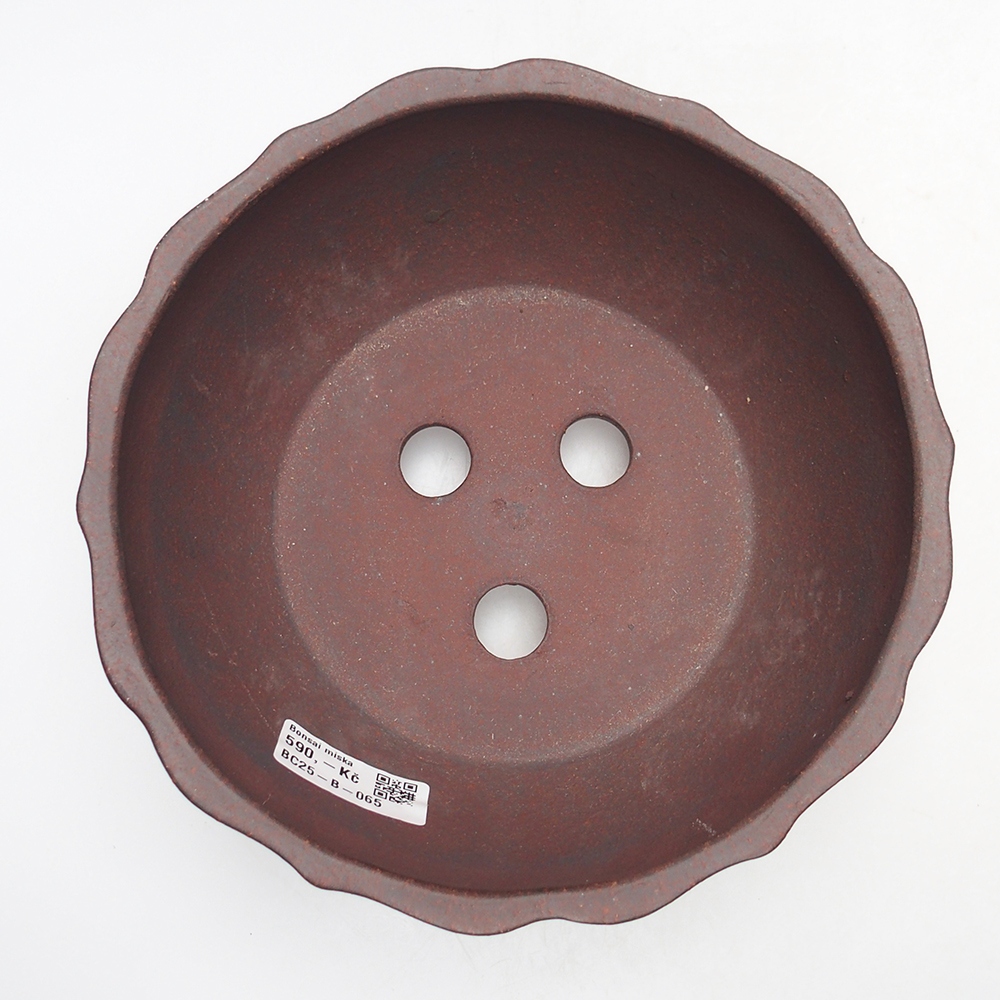 Ciotola 19 x 19 x 9,5 cm marrone-rosso