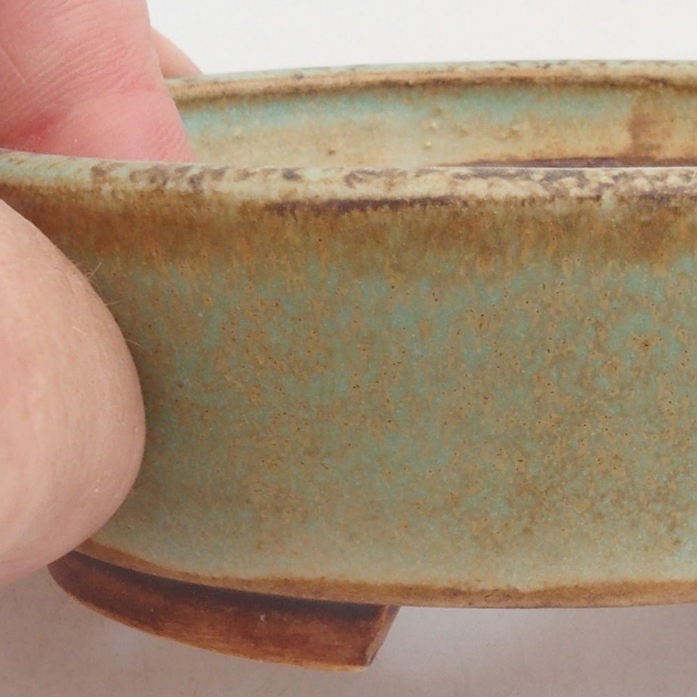 Ciotola per bonsai in ceramica 10 x 8,5 x 4 cm, marrone