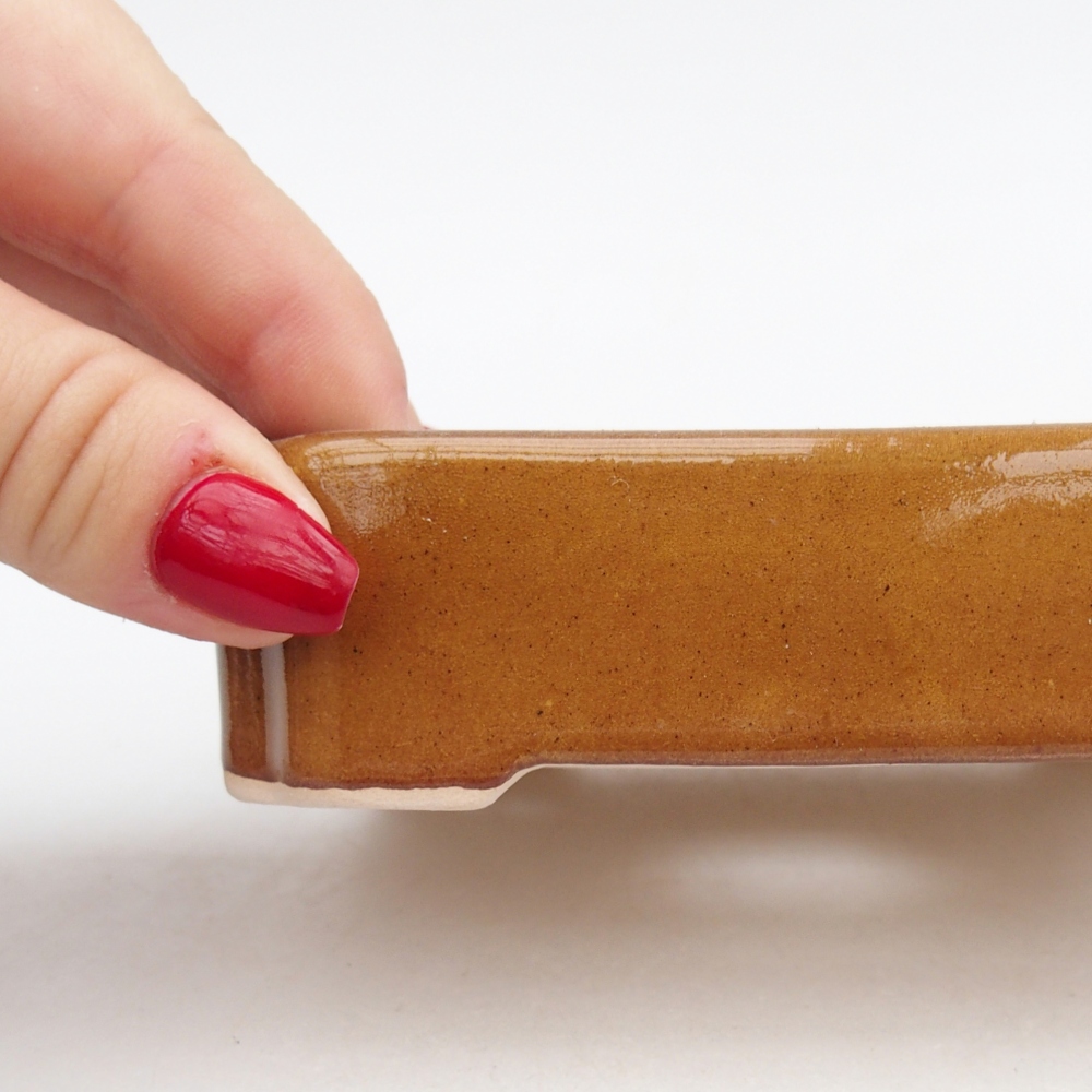 Ciotola bonsai in ceramica 26 x 26 x 8 cm, colore rosso