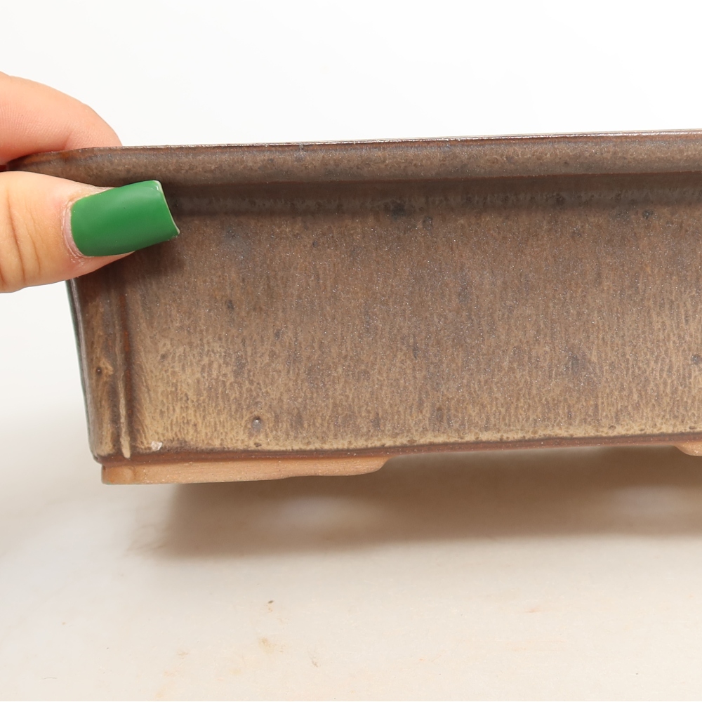 Ciotola in ceramica  20 x 15,5 x 5,5 cm, colore marrone