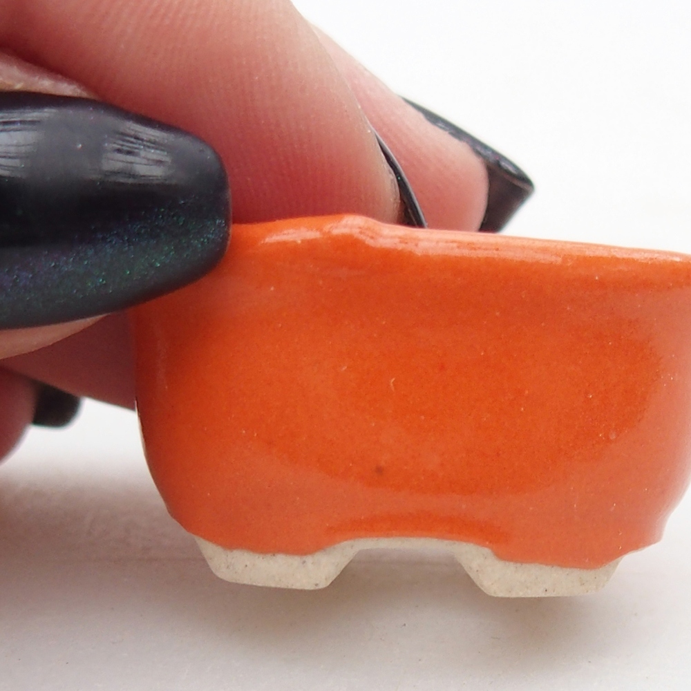 Ciotola per mini bonsai 3 x 2,5 x 2 cm, arancione