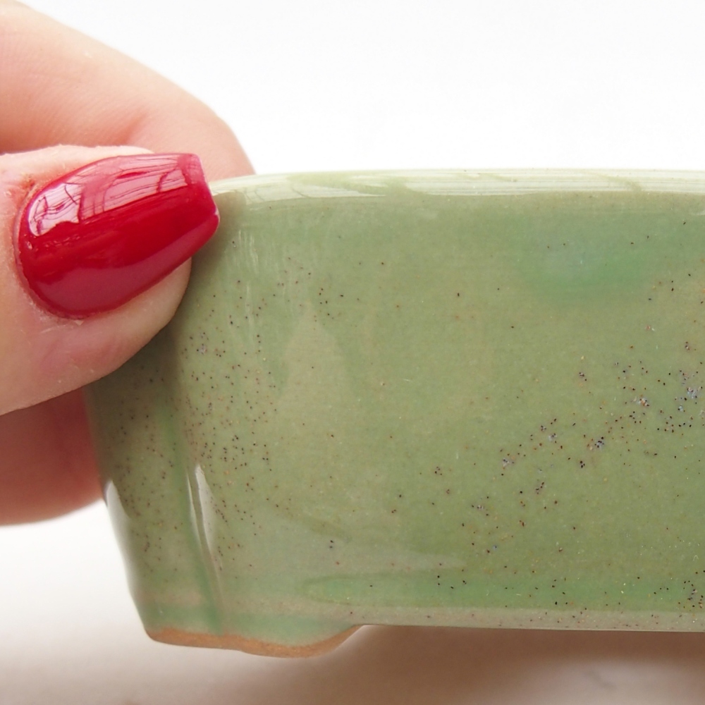 Ciotola bonsai in ceramica 26 x 26 x 8 cm, colore rosso