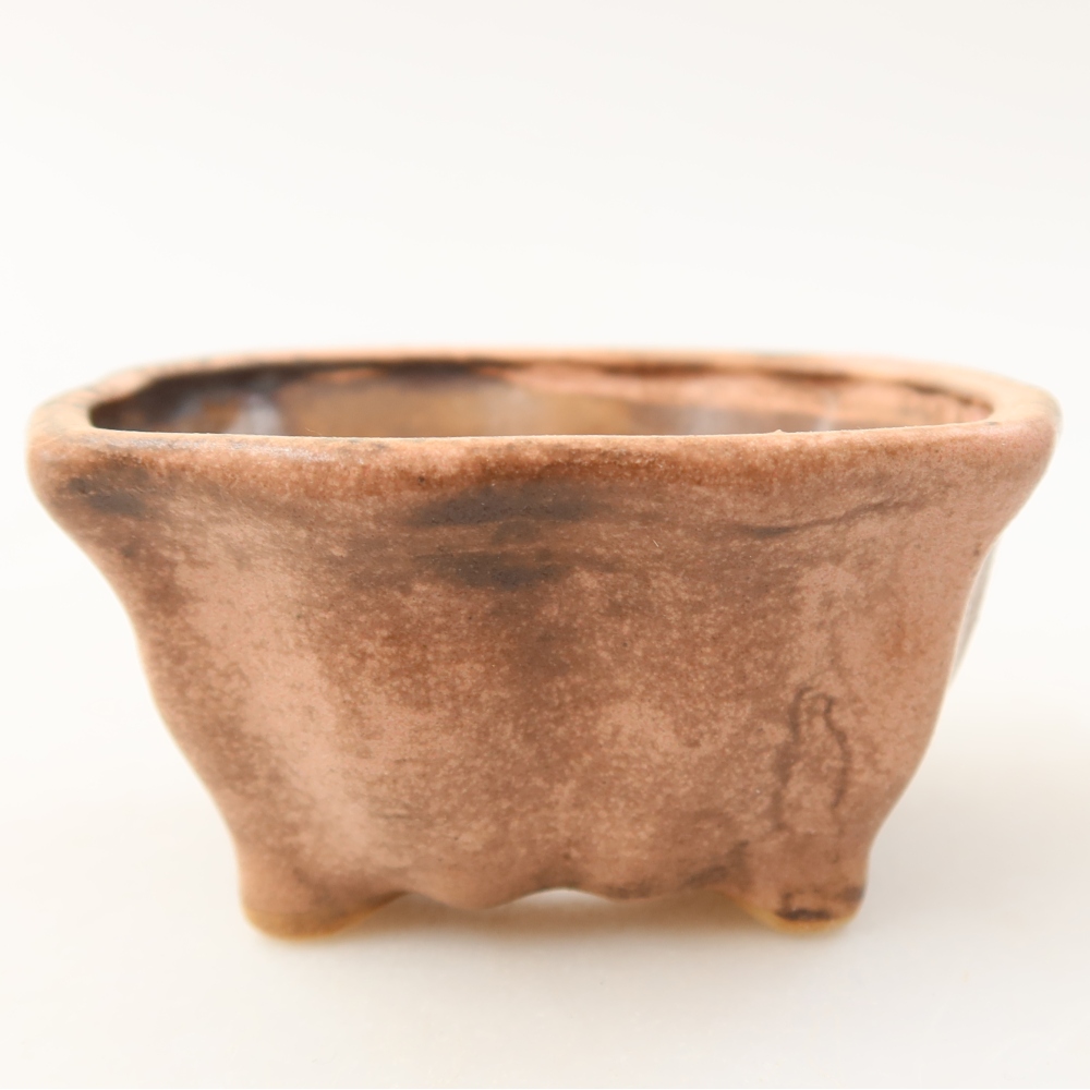 Vaso da bonsai in ceramica 7,5 x 7 x 3,5 cm, colore rosa