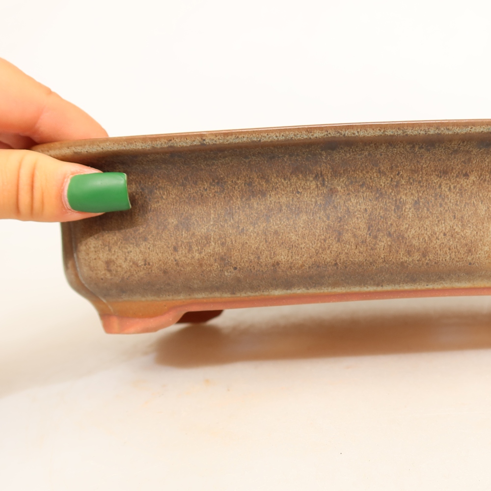 Ciotola in ceramica  24 x 17 x 6 cm, colore marrone