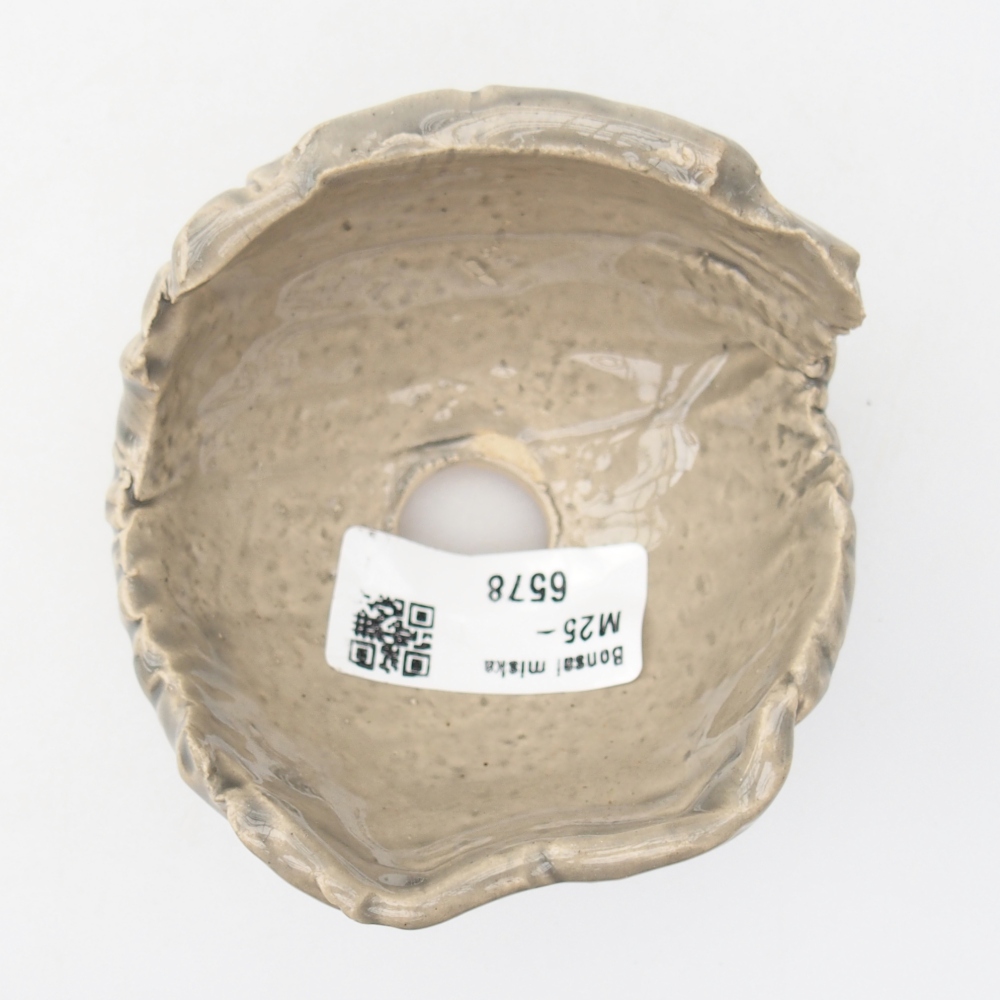 Conchiglia in ceramica 8,5 x 8,5 x 6 cm , colore beige