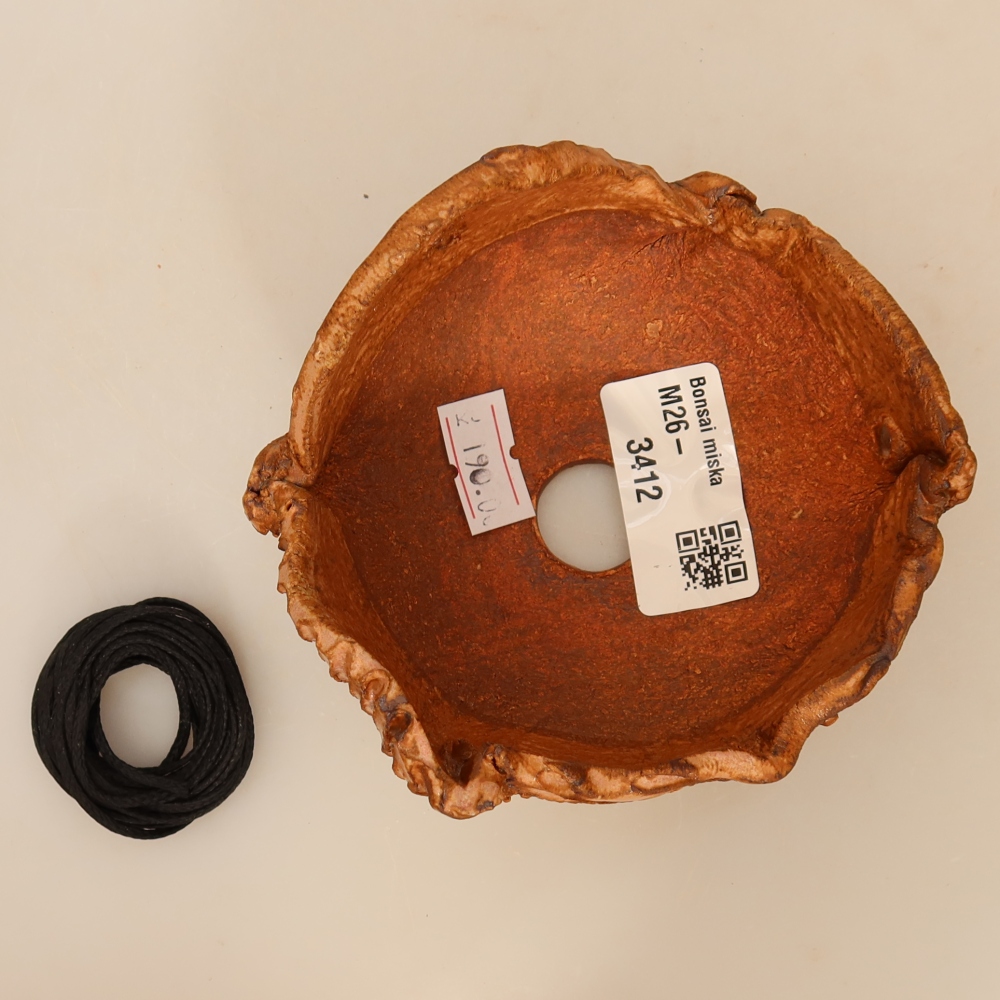 Contenitore in ceramica per Kokedama 10 x 9,5 x 6 cm, colore rosa