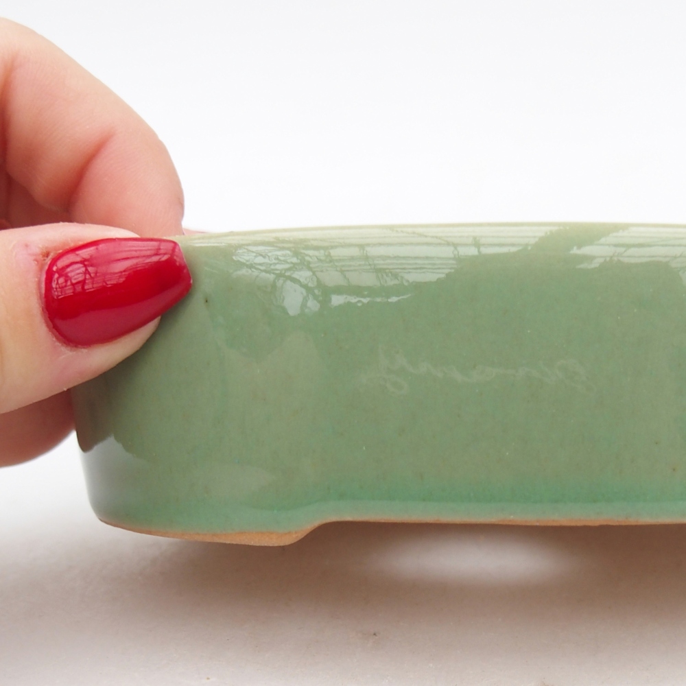 Ciotola bonsai in ceramica 26 x 26 x 8 cm, colore rosso