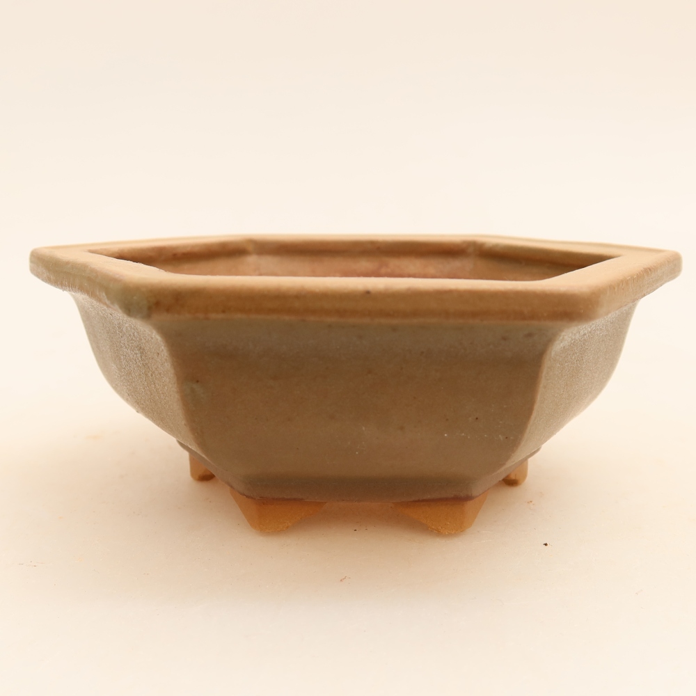 Vaso da bonsai in ceramica 12 x 10,5 x 4 cm, colore grigio