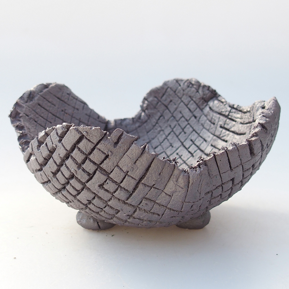 Conchiglia in ceramica 13 x 12,5 x 7,5 cm , colore metallizzato