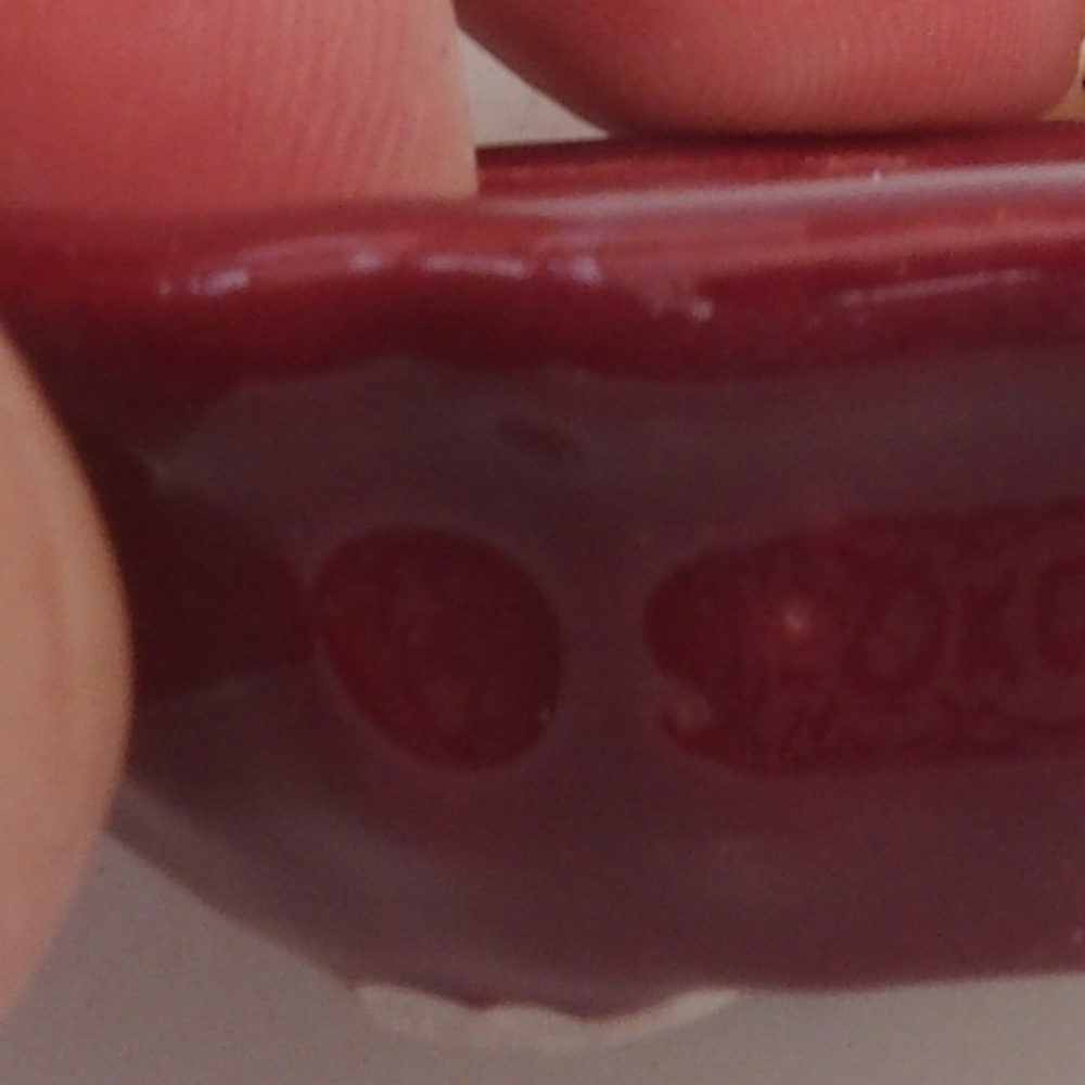 Mini bonsai 5 x 5 x 1,5 cm, colore bordeaux