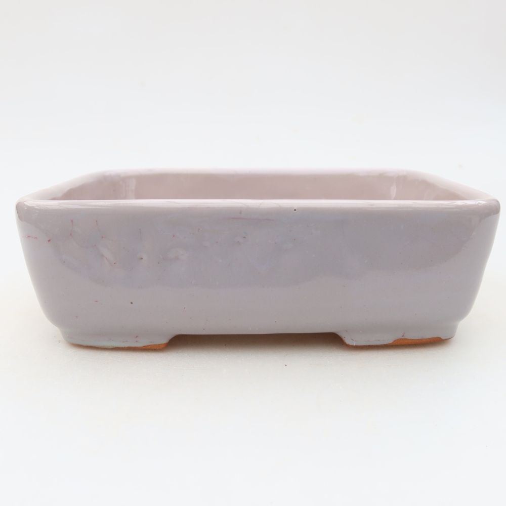 Vaso da bonsai in ceramica 15 x 12,5 x 4,5 cm, colore viola