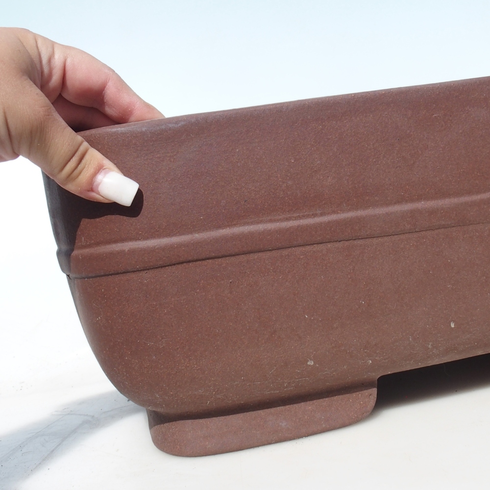 Ciotola per bonsai 45 x 33 x 15,5 cm - marrone