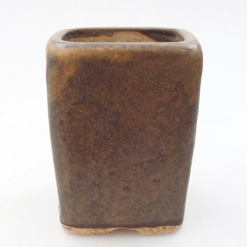 Ciotola per bonsai in ceramica 5 x 5 x 6,5 cm, marrone