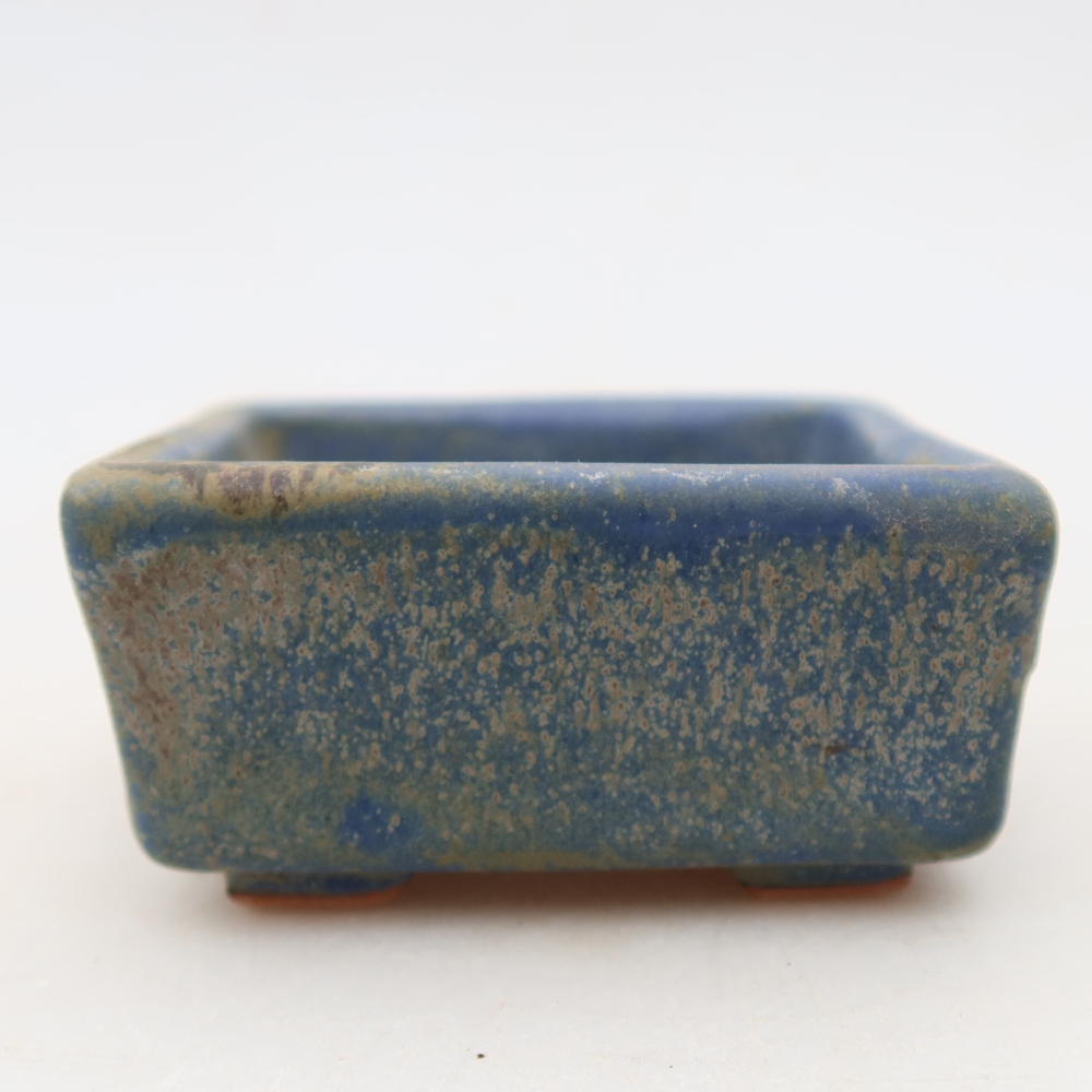 Ciotola bonsai in ceramica 7 x 7 x 3,5 cm, colore blu