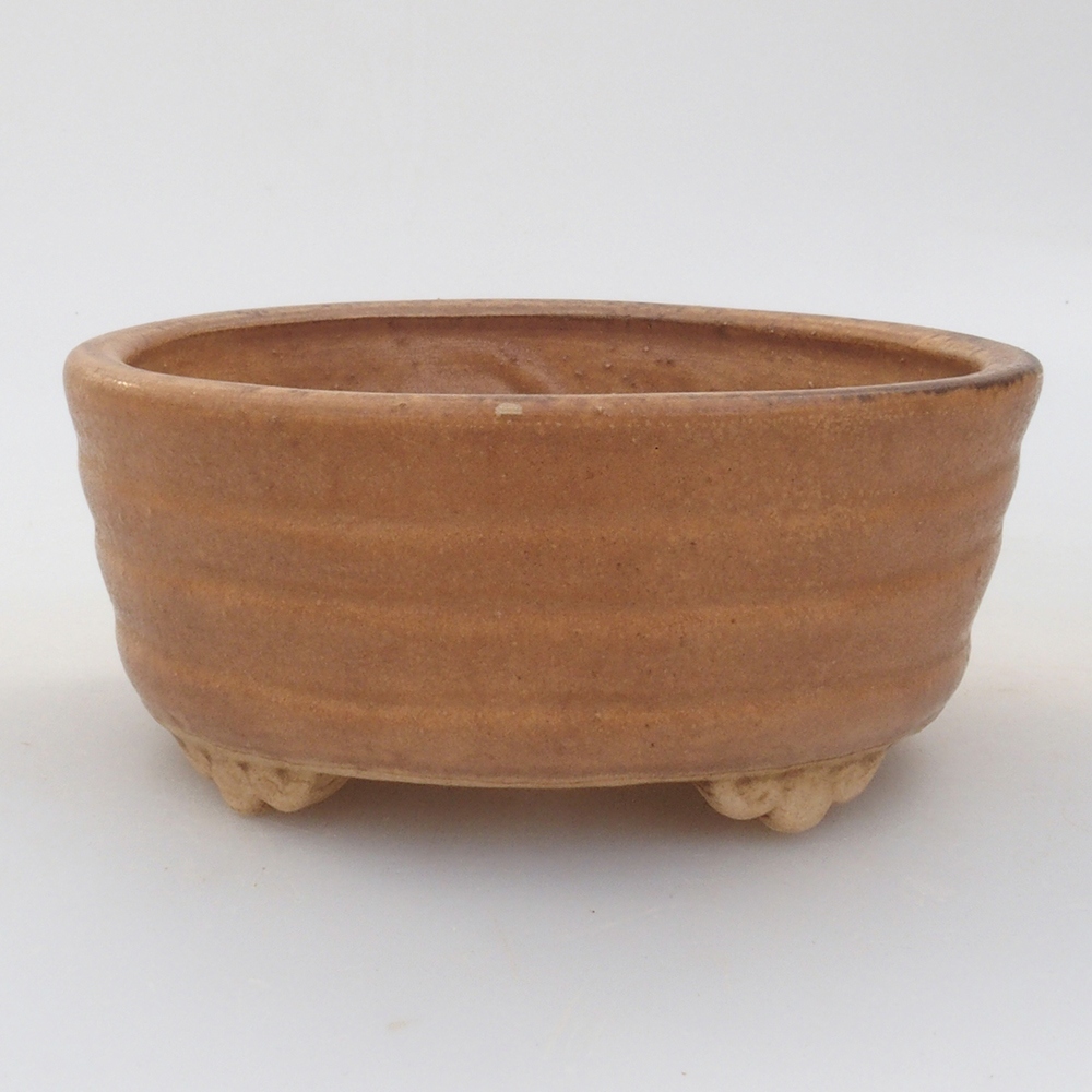 Ciotola per bonsai in ceramica 10 x 8,5 x 4 cm, marrone