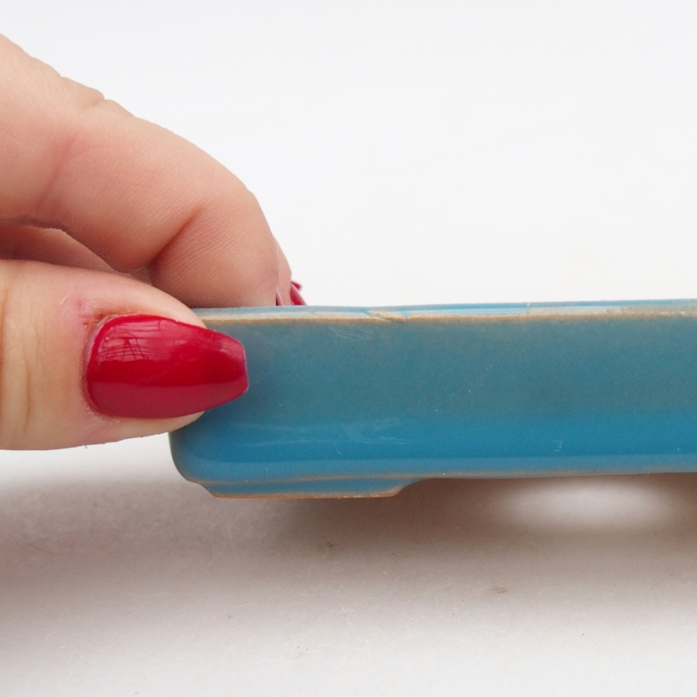 Ciotola bonsai in ceramica 26 x 26 x 8 cm, colore rosso