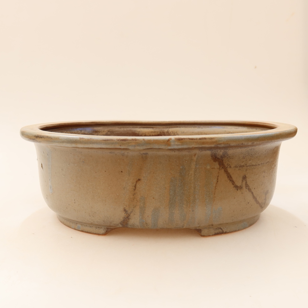 Vaso da bonsai in ceramica 23 x 19 x 8 cm, colore marrone