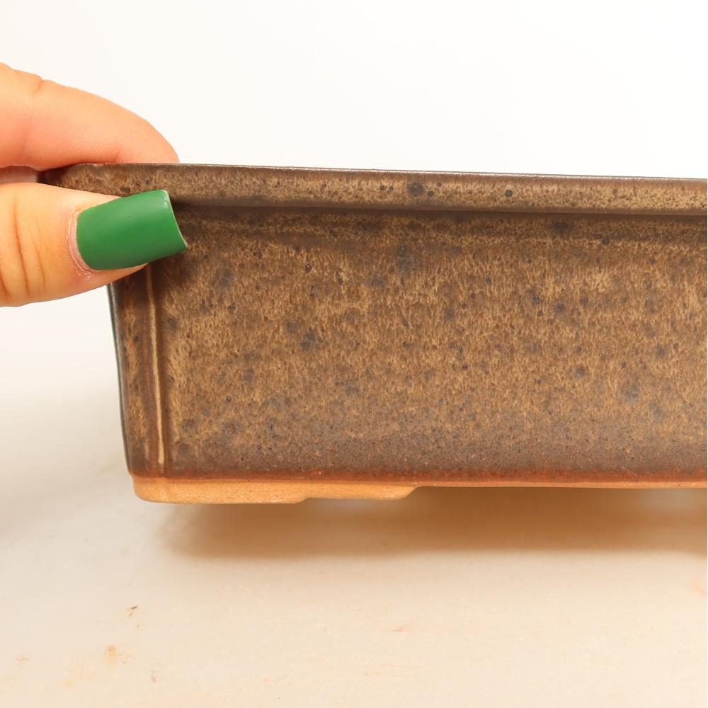Ciotola in ceramica  20 x 15,5 x 5,5 cm, colore marrone